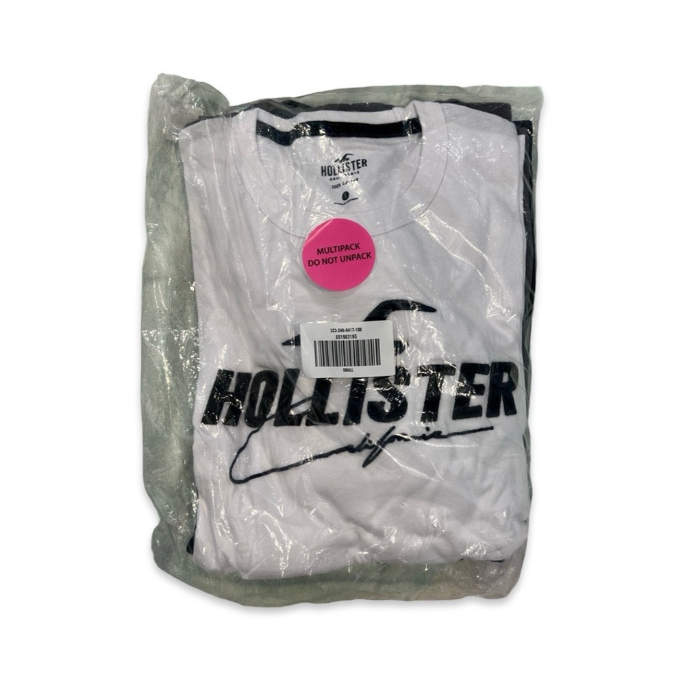 Hollister Logo T Shirt 2 Pack Men’s S